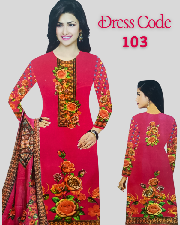 ইবানী A+ পাকিজা থ্রি পিস #103