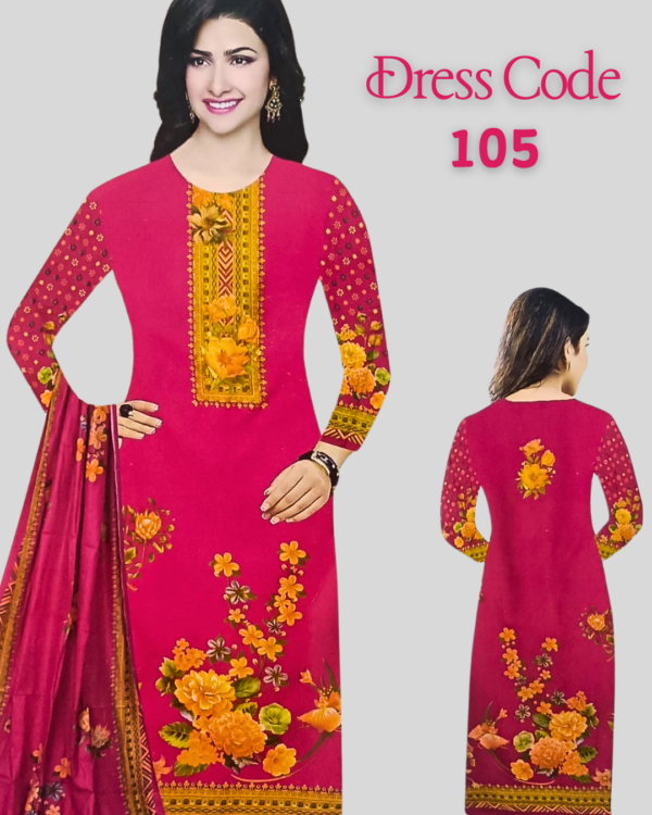 ইবানী A+ পাকিজা থ্রি পিস #105